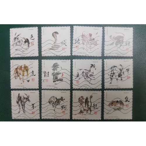 Les 12 Signes Astrologiques Chinois - Issus Du Carnet 2017
