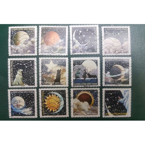 Sériecorrespondances Planétaires 2016 (12 Timbres)