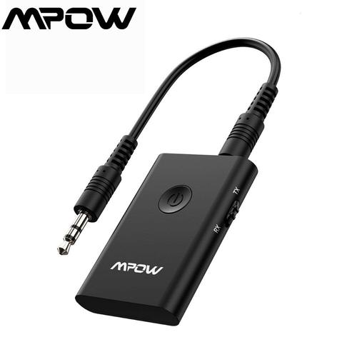 Mpow - transmetteur récepteur Bluetooth sans fil 2 en 1, adaptateur APTX  Aux 3.5mm, pour télévision/maison/PC/voiture/écouteurs
