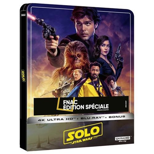 Solo : A Star Wars Story - Édition Spéciale Fnac - Boîtier Steelbook - Blu-Ray + Blu-Ray Bonus + Digital