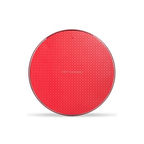 Chargeur Sans Fil En Métal 10w Pour Iphone 8 X Xr Xs Max Qc3.0, Charge Rapide Sans Fil Pour Samsung S10 S9 Note 8 9, Coussinet De Chargement Usb