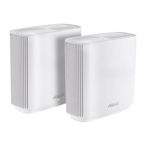 ASUS ZenWiFi AC (CT8) - - système Wi-Fi - (2 routeurs) - jusqu'à 5400 pieds carrés - maillage - 1GbE - Wi-Fi 5 - Tri-bande