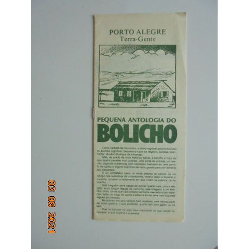 Pequena Antologia Do Bolicho