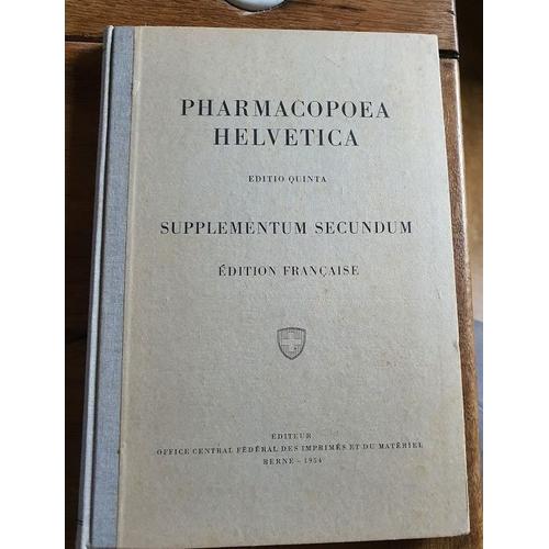 Pharmacopoea Helvetica - Edito Quinta