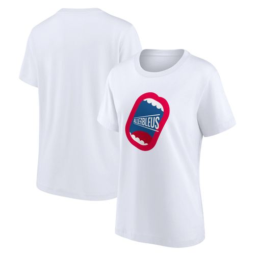 T-Shirt Graphique Allez Les Bleus Mouth Paris 2024 - Blanc - Femmes