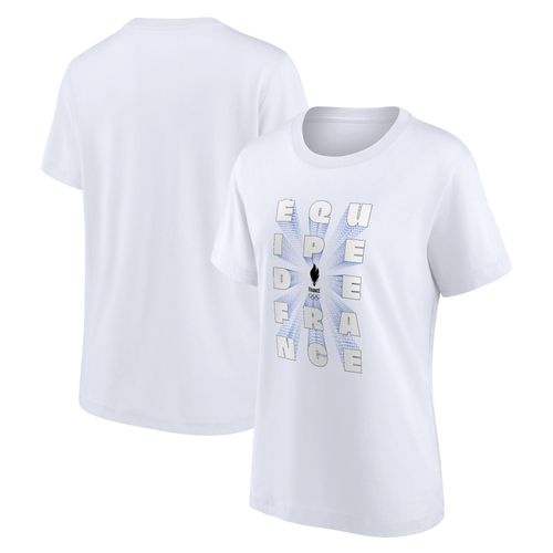 T-Shirt Graphique Equipe De France Paris 2024 - Blanc - Femme