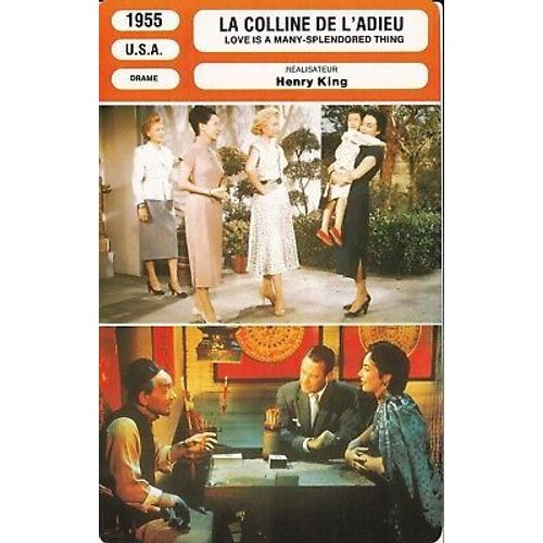 Fiche Monsieur Cinema La Colline De L'adieu