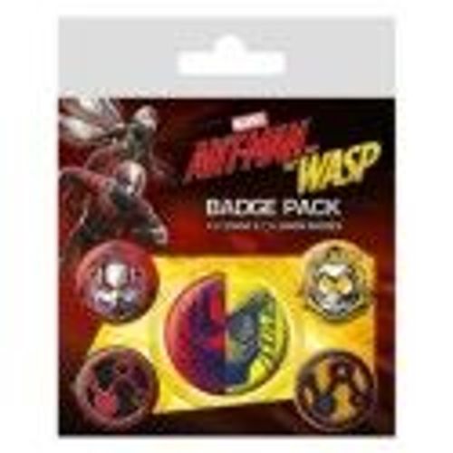 Marvel Comics Ant-Man Et Le Wasp Lot De Badges, Multicolore, 10 X 12.5 Cm