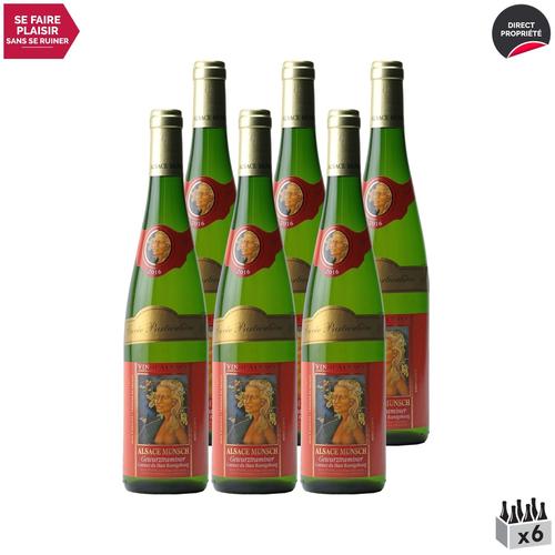 Alsace Munsch Alsace Gewurztraminer Cuvée Particulière Blanc 2016 X6