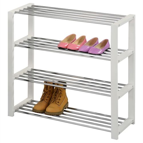 Etagère À Chaussures Arina 4 Tablettes Blanc