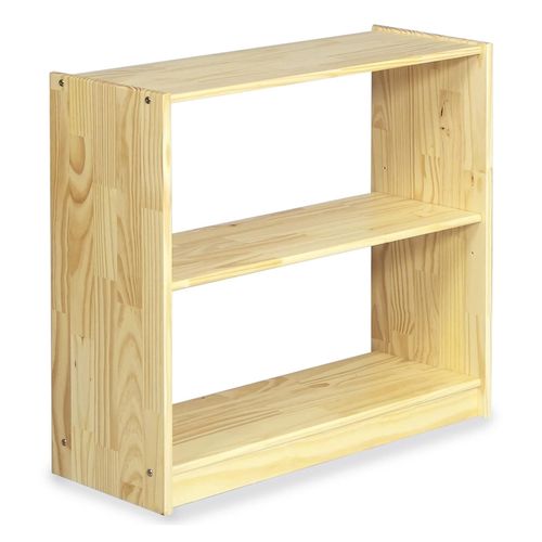 Etagère Regale Rangement Sur Pied Ou Étagère Murale Avec 3 Tablettes, En Pin Massif Vernis Naturel