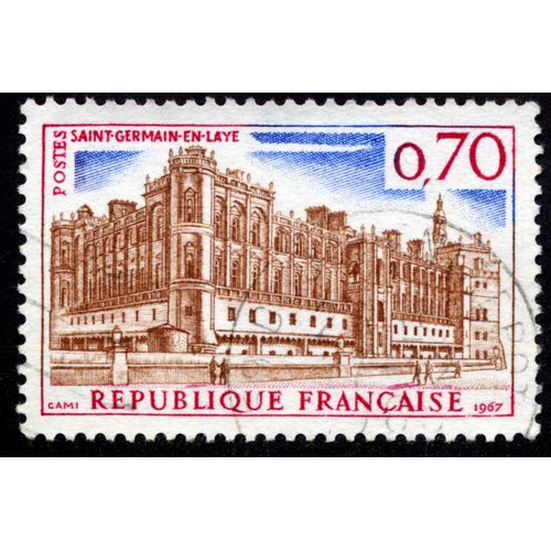 Timbre Saint Germain En Lay,1967,0,70,République Française,Postes.