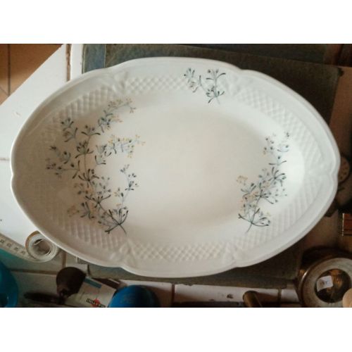 Plat 35 Cm Porcelaine Française Berry