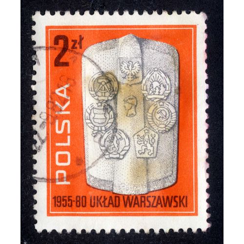 Timbre Polska,1955-80 Uklad Warszawski,2 Zl