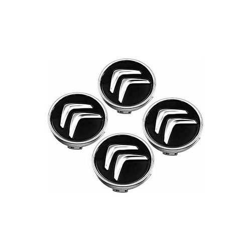 4 Pieces Cache Moyeu Pour Citroen C4 Picasso C3 Berlingo C5 X7 C2 C1 Ds3 Zx Xsara C8 Ds Ds4 60mm, Capuchons De Centre Jante Avec Badge, Voiture Enjoliveurs De Roue D'embleme Accessoires Goodnice