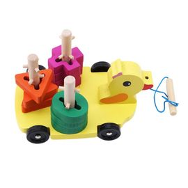 2021 Offre Spéciale En Bois Jouet Canard Tirer Chariot Canule Pilier Véhicule Drôle Gadgets Nouveauté Intéressant Jouets Pour Les Enfants Lava1