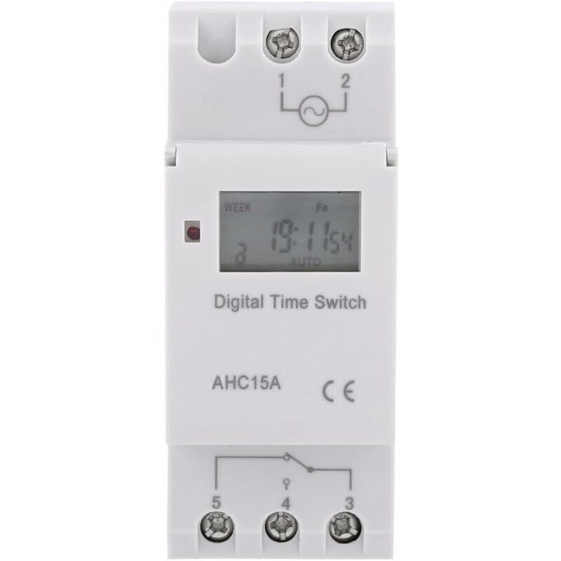 LCD Minuterie Programmateur horaire electrique hebdomadaire ... - 2