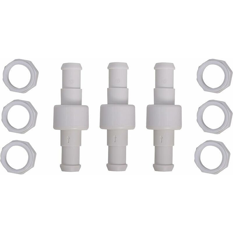 D20 Lot de 3 Raccords Rotatifs pour Tuyau D'arrosage avec 6 ... - 4