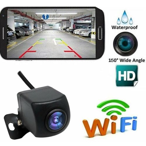 Camera de surveillance interieur / exterieur,Camera de recul sans fil HD WIFI Camera de recul pour voiture, vehicules, camera de recul WiFi avec vision nocturne, moniteur de recul sans fil LC goodnice