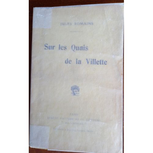 Sur Les Quais De La Villette - Envoi De L'auteur