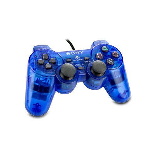 Manette Playstation 2 (Dualshock 2) Transparent Bleu