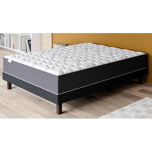 Ensemble Matelas Ressorts Ensachés + Sommier 160x200cm Spring Plus Hbedding - Mousse Haute Densité Et Ressorts Ensachés