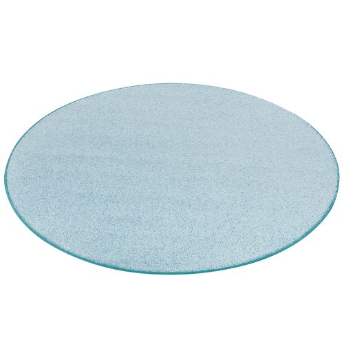 Snapstyle Cottage - Tapis Shaggy À Poils Longs Rond Pétrole 100x100 Cm