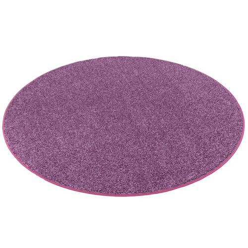 Snapstyle Cottage - Tapis Shaggy À Poils Longs Rond Violet 160x160 Cm