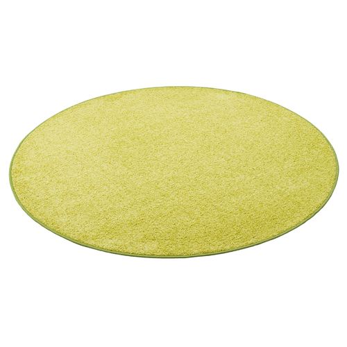 Snapstyle Cottage - Tapis Shaggy À Poils Longs Rond Vert 100x100 Cm