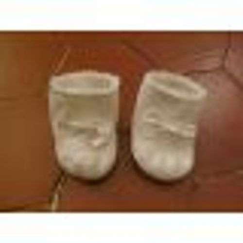 Chaussons Molleton Blanc Bergère De France