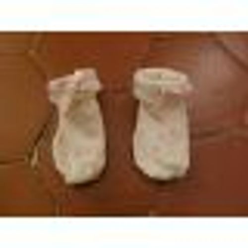 Chaussons Jersey Coton Blanc Imprimé Étoiles Bergère De France