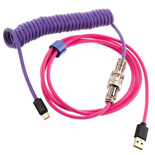 Ducky Premicord Joker Spiralkabel, Usb Typ C Auf Typ A, 1,8m