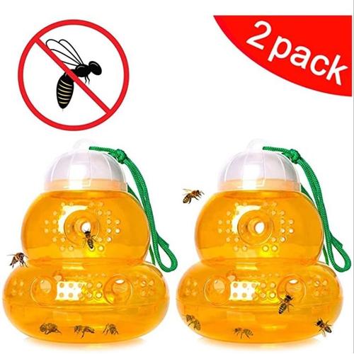 Piège À Frelons À Suspendre Bee Catcher Réutilisable, Solution Naturelle Et Ecologique Anti Guêpe - 2 Pack