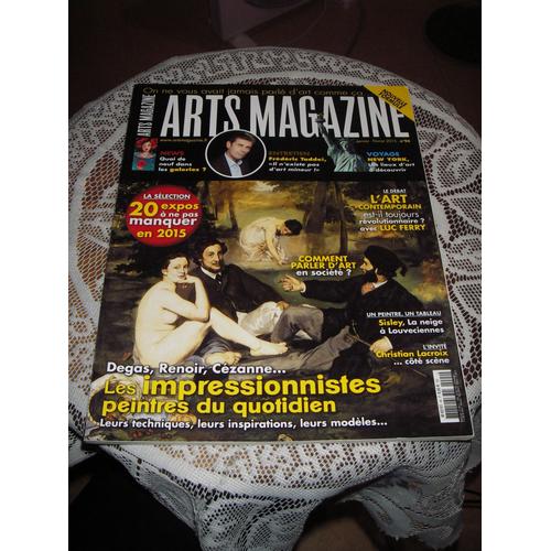 Arts Magazine N°94; Les Impressionnistes Peintres Du Quotidien, Degas, Renoir, Cézanne.
