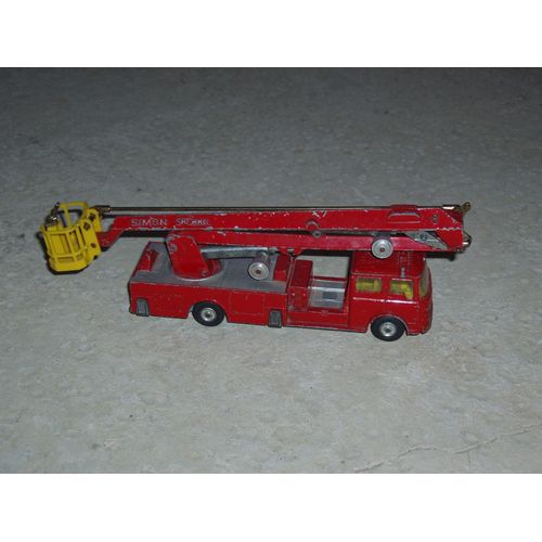 Ancien Camion De Pompier Simon Snorkel De Corgi Toys Des Années 70-Corgi