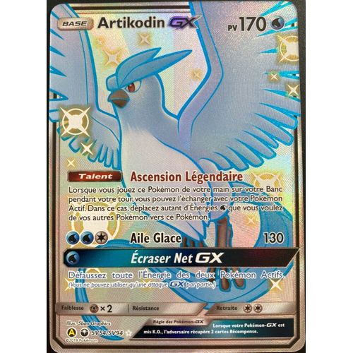 Pokemon Artikodin Sv54 / Sv94 Gx Secrète Shiny Destinées Occultes Sl11.5