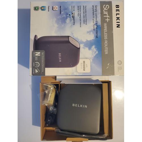 Belkin Surf+ Wireless Router N300 802.11n With Built-in F7D2401 v1