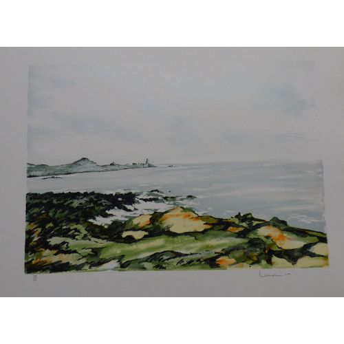 Lithographie Originale De Jean- Pierre Laurent - Bord De Mer
