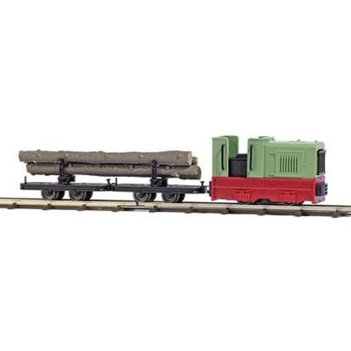Busch 12012 Kit De Démarrage Pour Piste De Champ H0f Transport Du Bois-Busch