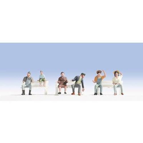 Lot De 6 Figurines Conducteurs De Tracteur Noch 15628-Noch