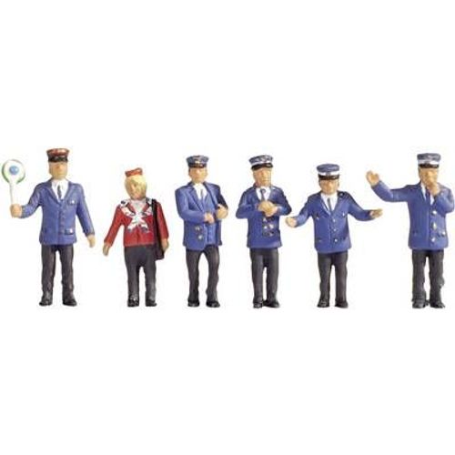 6 Figurines Dofficiers De Chemin De Fer Allemagne Noch 15265 H0-Noch