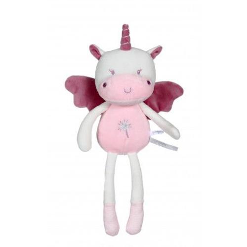 Doudou Licorne Rose Gipsy Abrcadabra Les Ptits Feeriques Pantin Poupee Jouet Peluche Naissance Bebe