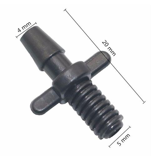 Taille Noir Raccord Droit 1/8 \Avec Fil | Tuyau En Pvc, Raccords D'irrigation Goutte À Goutte Pour Jardin, Serre, Raccord De Barbelé 3/5mm 500 Pièces