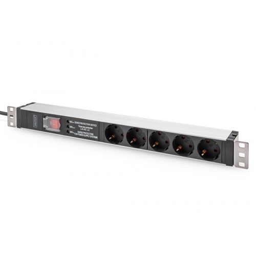 Digitus Multiprise Avec Profilé En Aluminium, Interrupteur, Protectio
