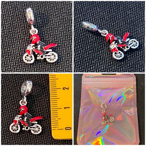 Pendentif Charms Moto Motard, Homme Ou Femme