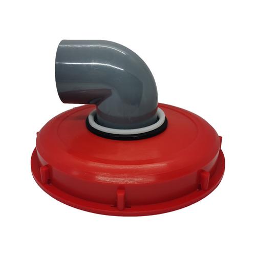 Taille 245mm Rouge 90 Couvercle De Baril Ibc De Jardin Extérieur, Couvercle En Plastique Durable Avec Trou De Ventilation, Couvercle De Filtre De Baril