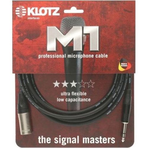 Klotz M1MS1K0200 câble micro XLR mâle 3 broches - jack 6,35 mm 2 mètres