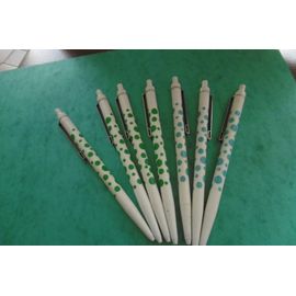 Stylo Bille À Petits Pois Florentina Vert Et Bleu Lot De 7