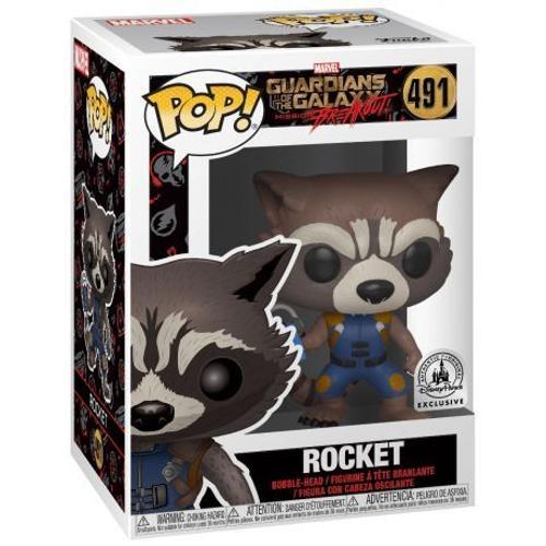 Figurine Funko Pop Bobble Head - Les Gardiens De La Galaxie [Marvel] N°491 - Rocket Avec Radio-Cassette (40675)