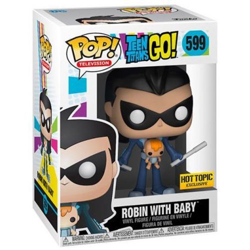 Funko Pop Television Teen Titans Go Robin With Baby 599